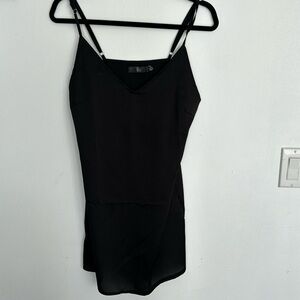 Misguided black cami dress